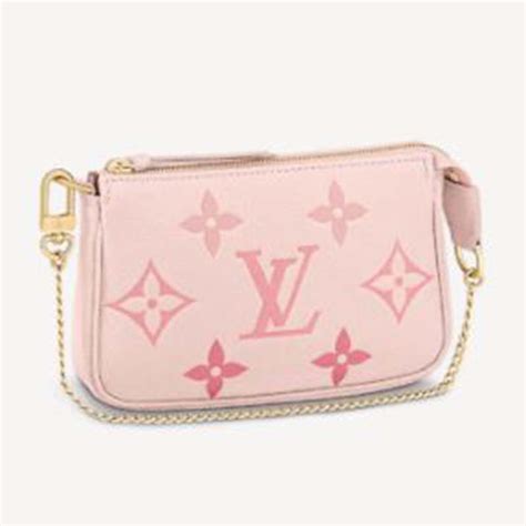 pink mini pochette louis vuitton|louis vuitton pochette monogram.